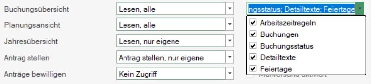 Die Rechtevergabe ist nun feiner möglich