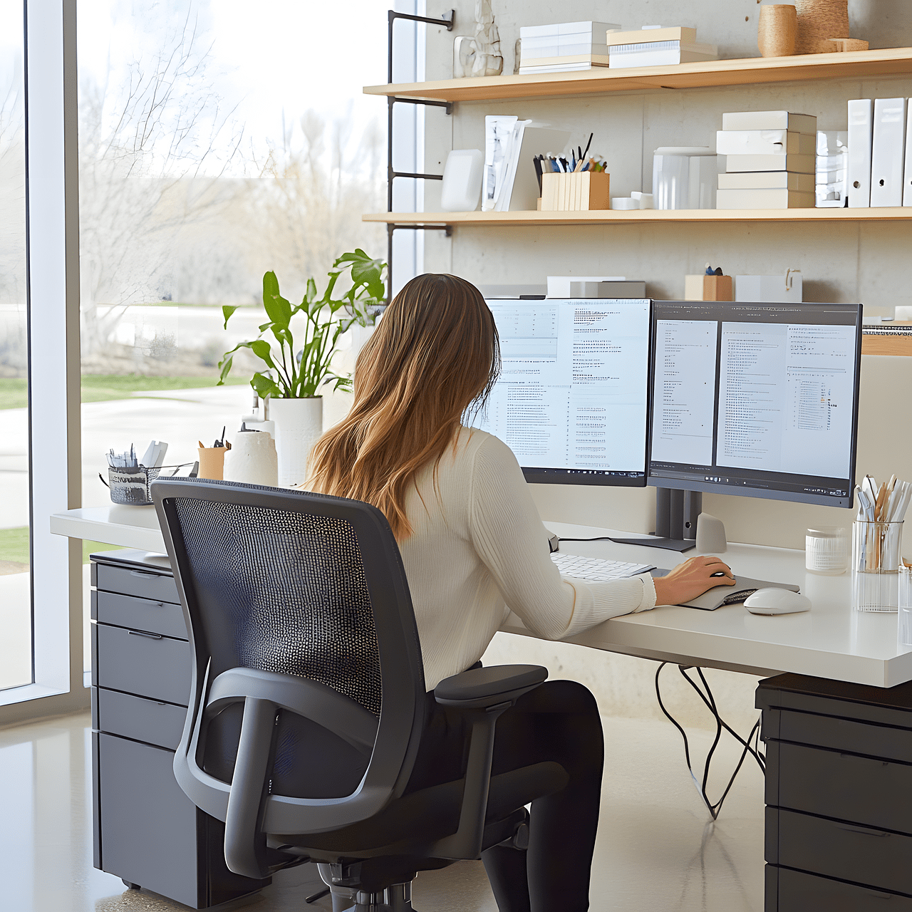Foto von einer Frau im Homeoffice